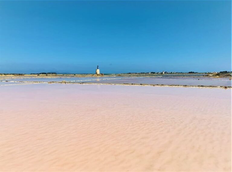 The pink Salt farm of Marsala, Western Sicily