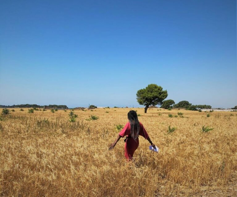 walking the fields of the Island of Mozia, Western Sicily